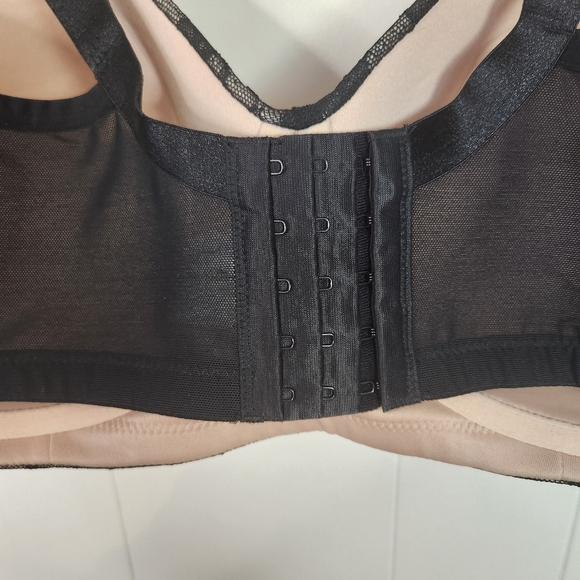 Tivoglio Black Lace Wireless T-shirt Bra Size 38H Wire Free Lightly Lined Sexy - Picture 7 of 11